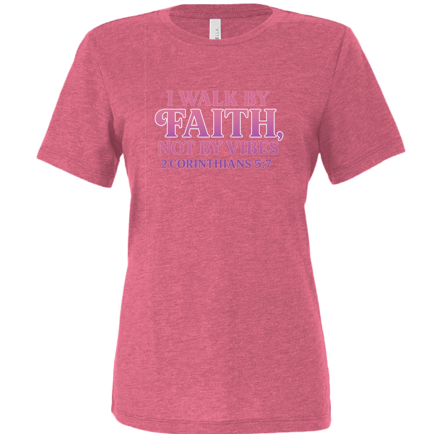 Char Pink Triblend - FRONT